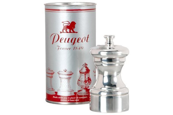 Мельница для соли серебристая 10 см в подарочной коробке Mignonnette PEUGEOT ДИЗАЙНЕРСКИЕ 00-3952159 Серебро  - Вид №2