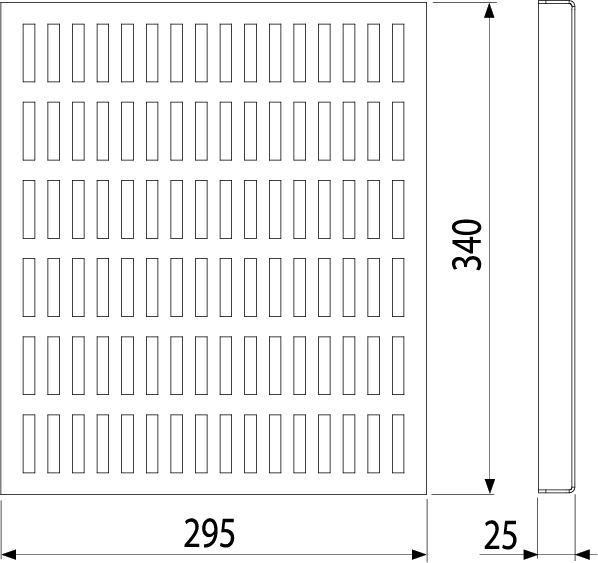 Защитная решетка для промышленных трапов APR1 из нержавеющей стали AISI 304 ALCAPLAST APR11131 - Вид №1