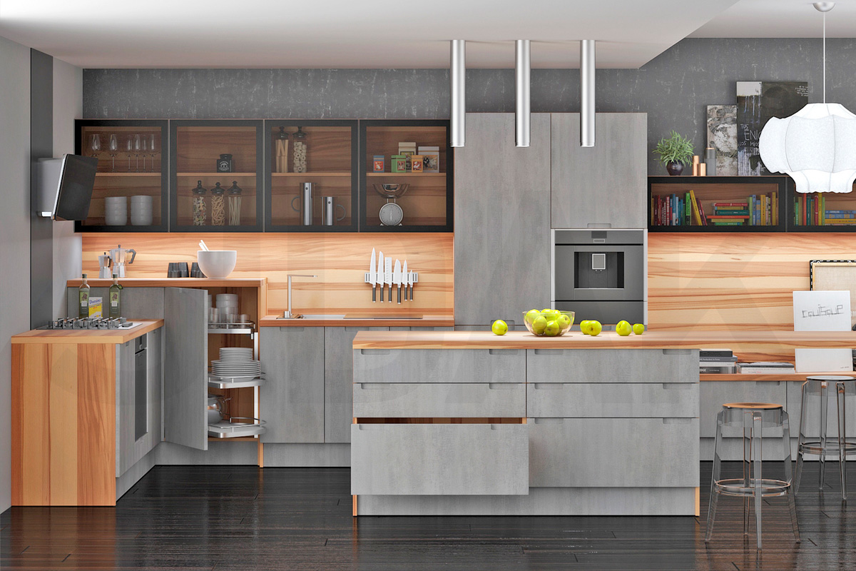 Ручки для кухонной мебели  Фрезеровка «Модерн RF4.1» Магнолия №301 SIDAK SIST3182-7223 - Вид №1