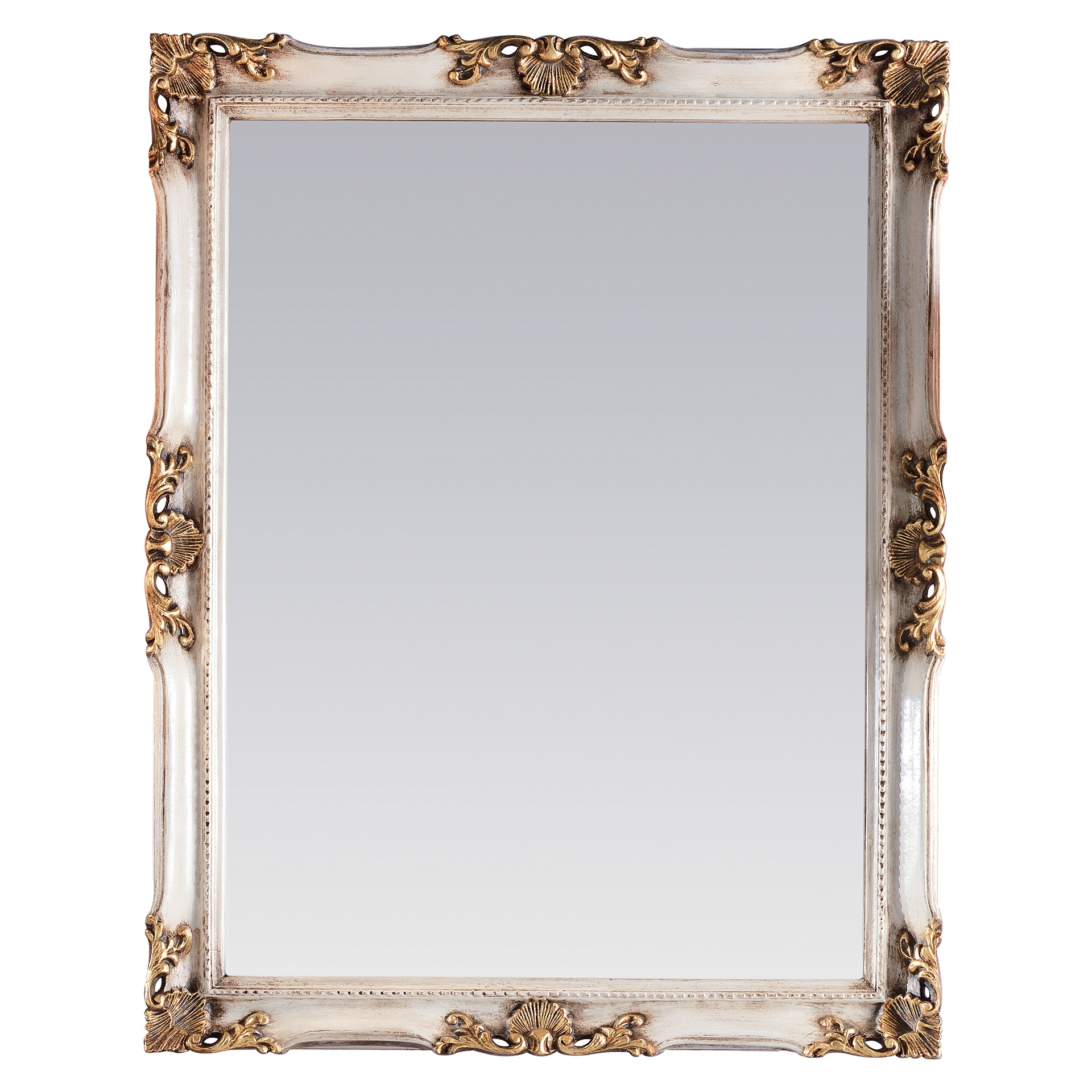 242 3SC Paris Mirror Патинированная слоновая кость и сусальное серебро Classico Treesseci 3SC