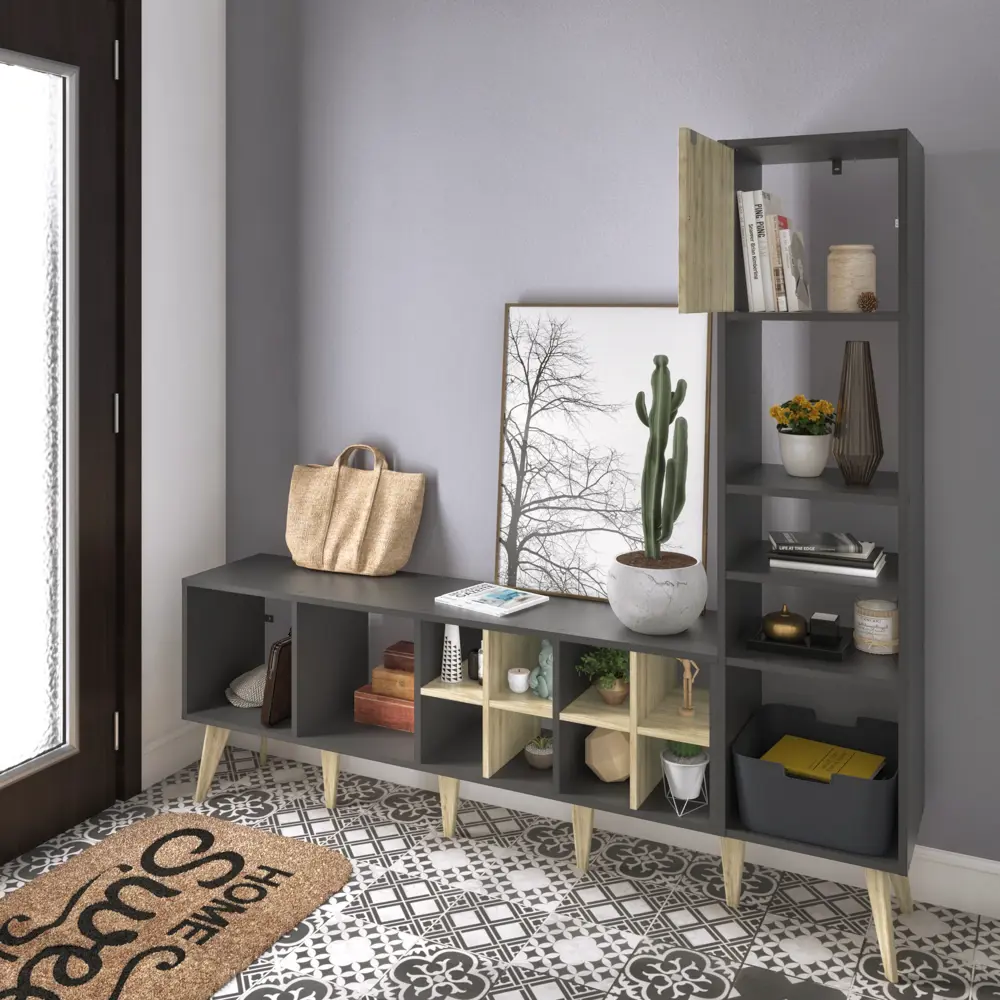 Набор ножек мебельных Spaceo KUB 21 см цвет бежевый 4 шт STLM-2056042 - Вид №6