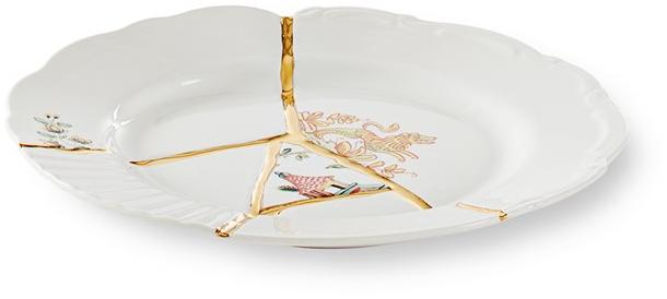 Seletti Фарфоровая десертная тарелка Kintsugi sun-id-1396890 - Вид №3
