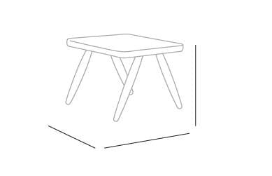 Веревочная Садовая подставка для ног calma Бумеранг ARCH-00120548 - Вид №3