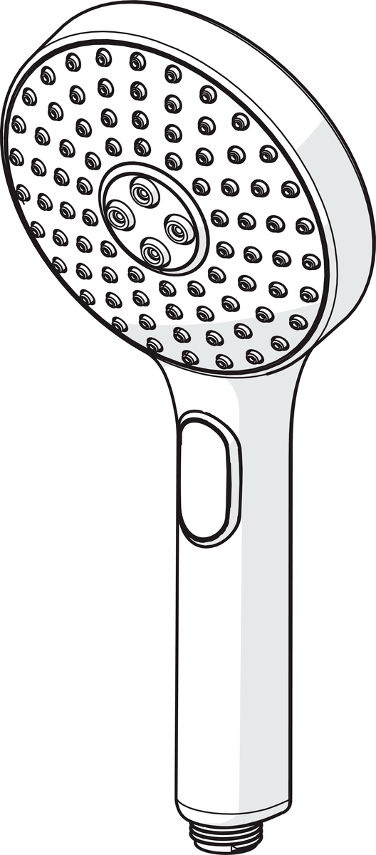 Oras 242403 Ручной душ 242403 Hydractiva Хром/Cветло-серого  - Вид №2