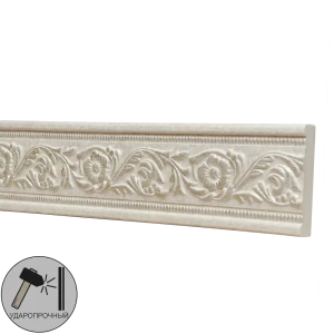 Молдинг настенный полистирол Decomaster 156-18D бежевый 11х50х2000 мм