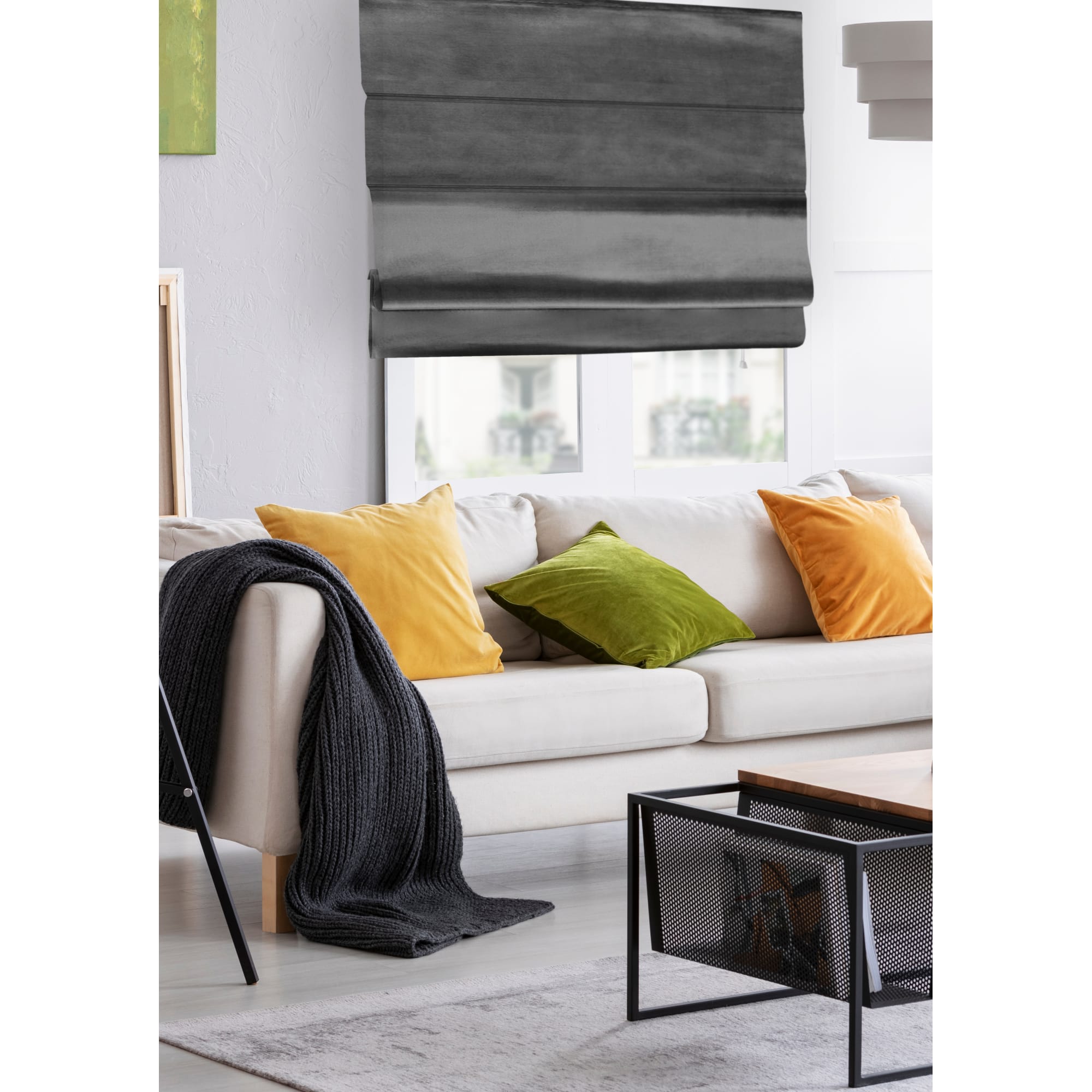 82411449 Штора римская Милфид 60x160 см цвет серый Santreyd  - Вид №6