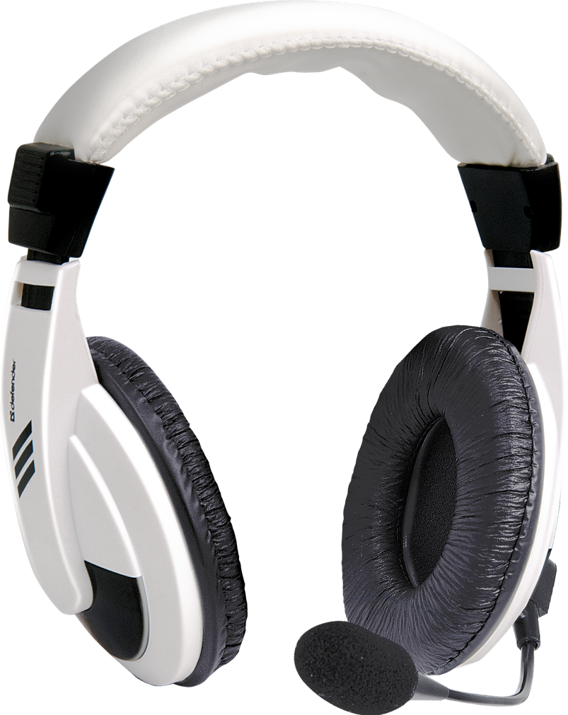 63747 компьютерная гарнитура gryphon 750 белый, кабель 2 м Defender Santreyd 