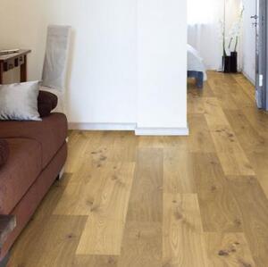 Инженерная доска CorkStyle Print Wild Knotty Дуб Натур (Гладкая) 1235х200 мм.