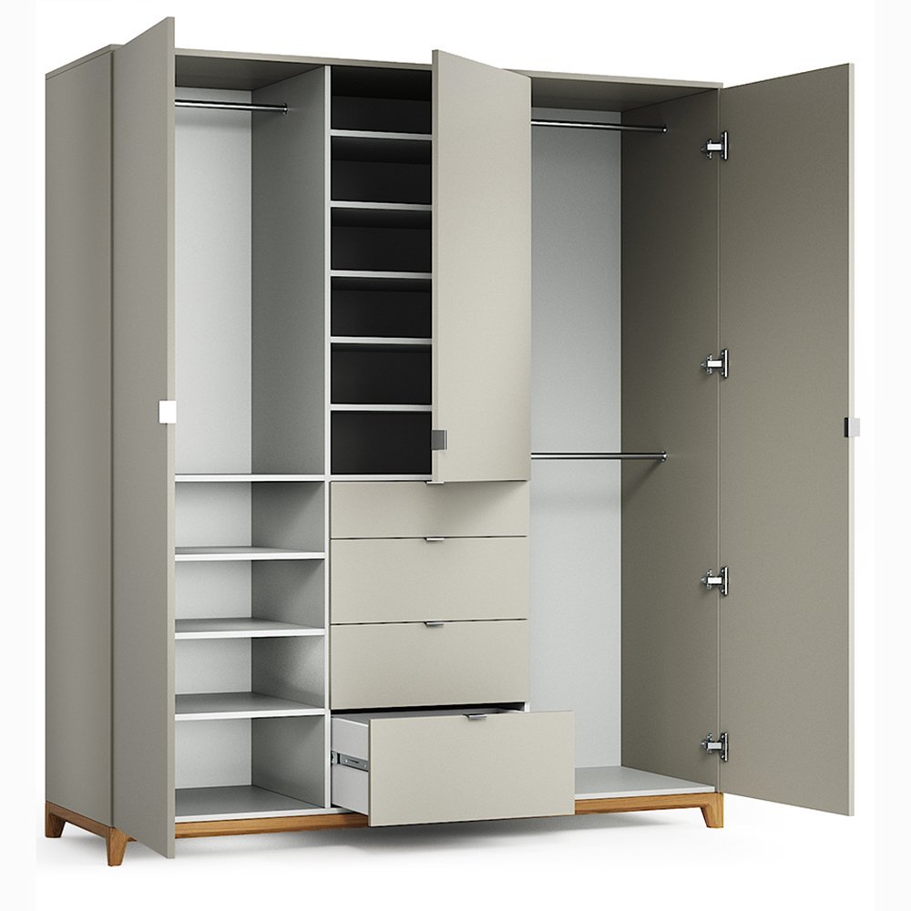 Шкаф трехстворчатый с ящиками кремовый Case №2 THE IDEA  210390 Бежевый  - Вид №14