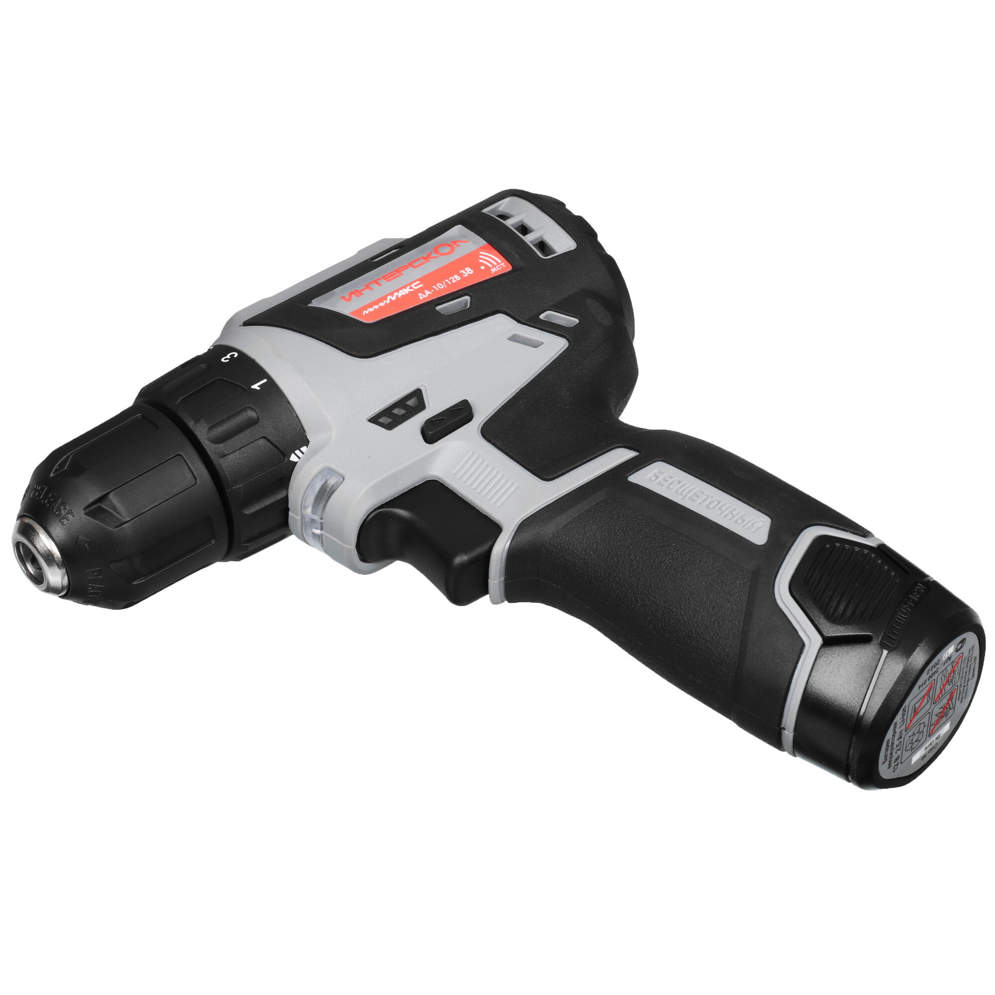 Дрель-шуруповерт Интерскол ДА-10/12В 38 МиниМАКС АПИ-Т 12V 5097840 STDN-0018217 - Вид №5