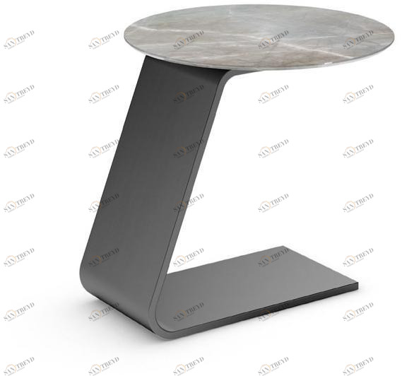 Reflex Круглый журнальный столик из стеклянного мрамора Oh sun-id-1349815