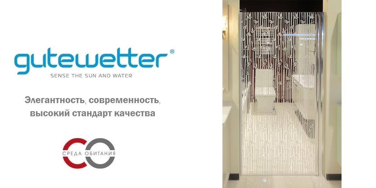 Душевая дверь в нишу 60x190 GK-601 GUTEWETTER LUX DOOR 60X190GK601 - Вид №1