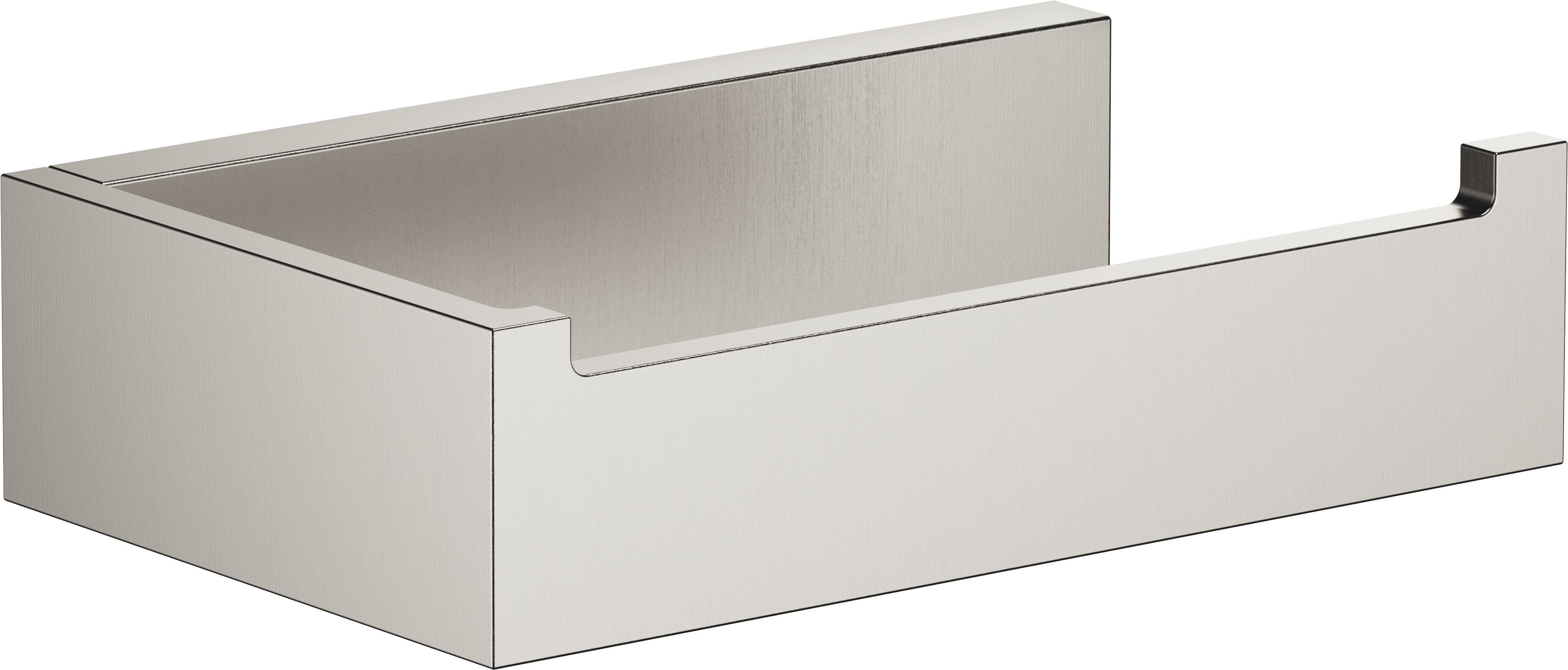 Держатель салфеток без крышки - матовая платина