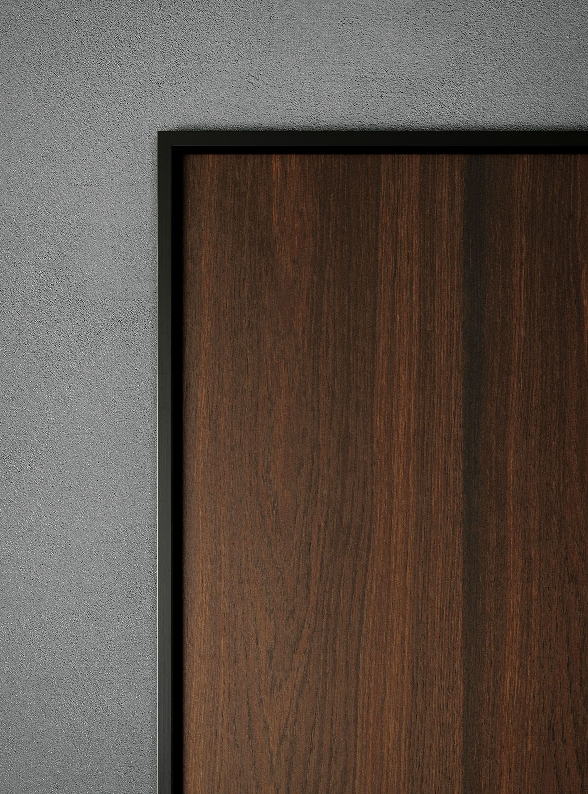 Алюминиевая и стеклянная распашная дверь с выдвижными петлями Lualdi двери ARCH-00112123 - Вид №3