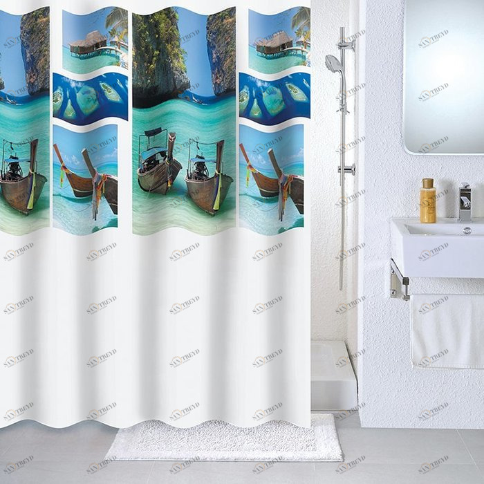 534V180M11 Milardo Paradise sky Штора для ванной комнаты Paradise sky Россия 