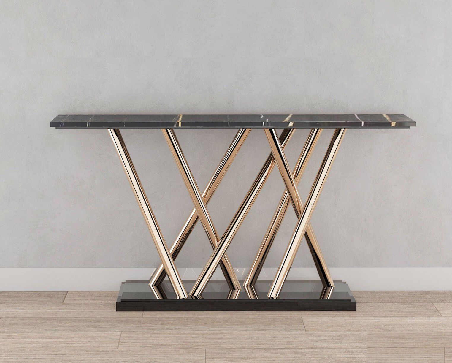 Прямоугольная консоль из латуни и мрамора Galbiati Exclusive Interiors ARCH-00089005 - Вид №1