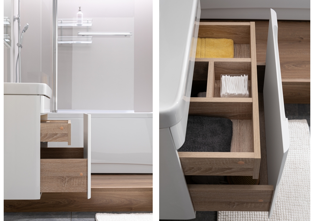 Тумба с раковиной Aquanet София 60 белый 0019695600182311 - Вид №8