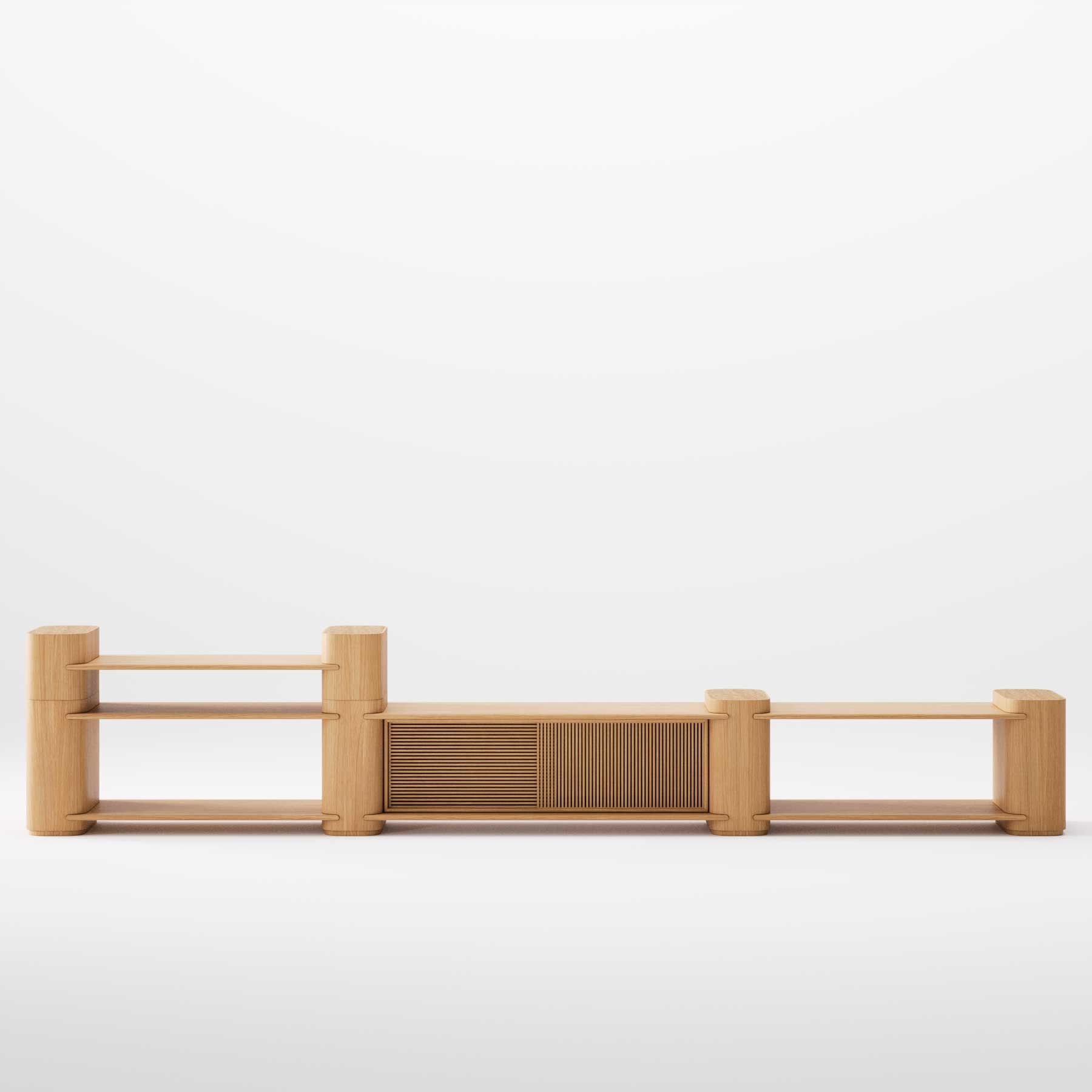 Секционная деревянная двухсторонняя решетка Wewood Path ARCH-00130012 - Вид №2