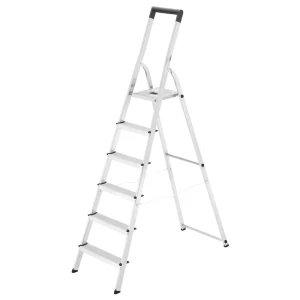 Стремянка алюминиевая Hailo 8140-600 6 ступеней, максимальная нагрузка 150 кг