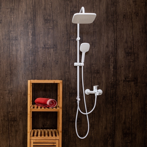 Orange OW04w Душевая система, в комплекте Белый sun-id-1516863 - Вид №1