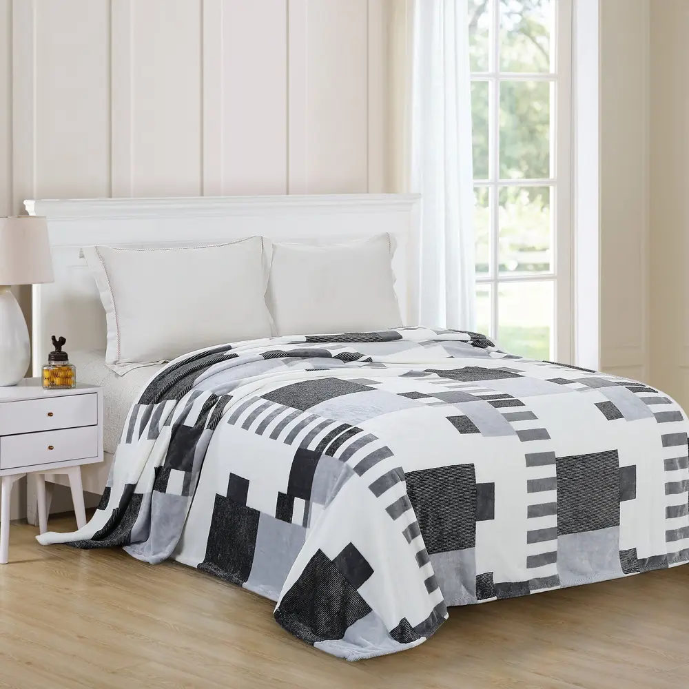 Плед Сolor 180х200 см велсофт цвет серый Santreyd STLM-2170792 - Вид №3