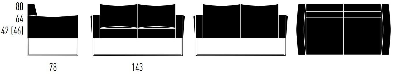 KFF 2-х местный диван Luis sun-id-1387612 - Вид №1