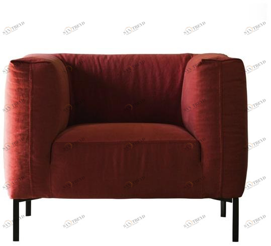 Verzelloni Кресло из ткани со съемным чехлом с подлокотниками Fold sun-id-1468625