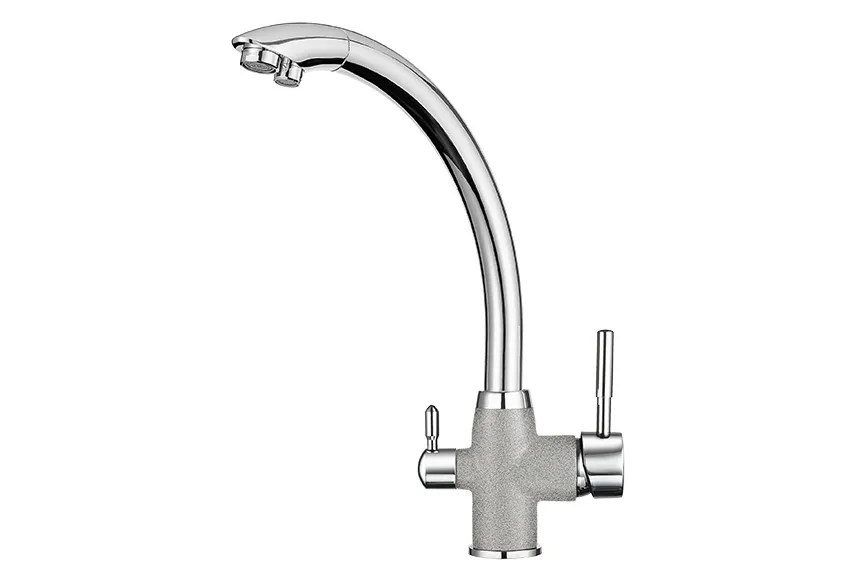 3167, XРОМ/БАЗАЛЬТ, СМЕСИТЕЛЬ КУХОННЫЙ GRANULA 3167-ST94 - Вид №1