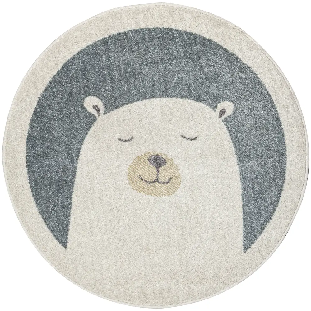 Santreyd Ковер Призма круглый синий с текстурным ворсом 89376441 STLM-1451538 - Вид №1