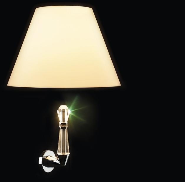 LINEA CALI' Ручка из латуни в классическом стиле с кристаллами swarovski® на розе с замком Luce sun-id-1502900 - Вид №1