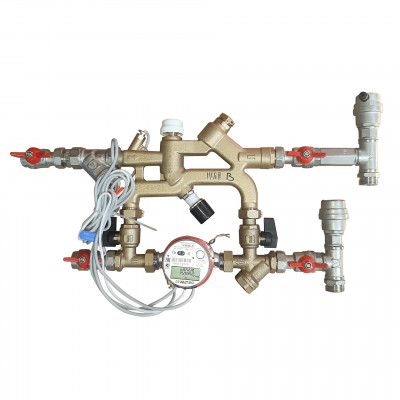 VT.CM.06.IL Квартирная станция отопительного контура Valtec 0,6 м куб./ч, имп. лев  - Вид №1