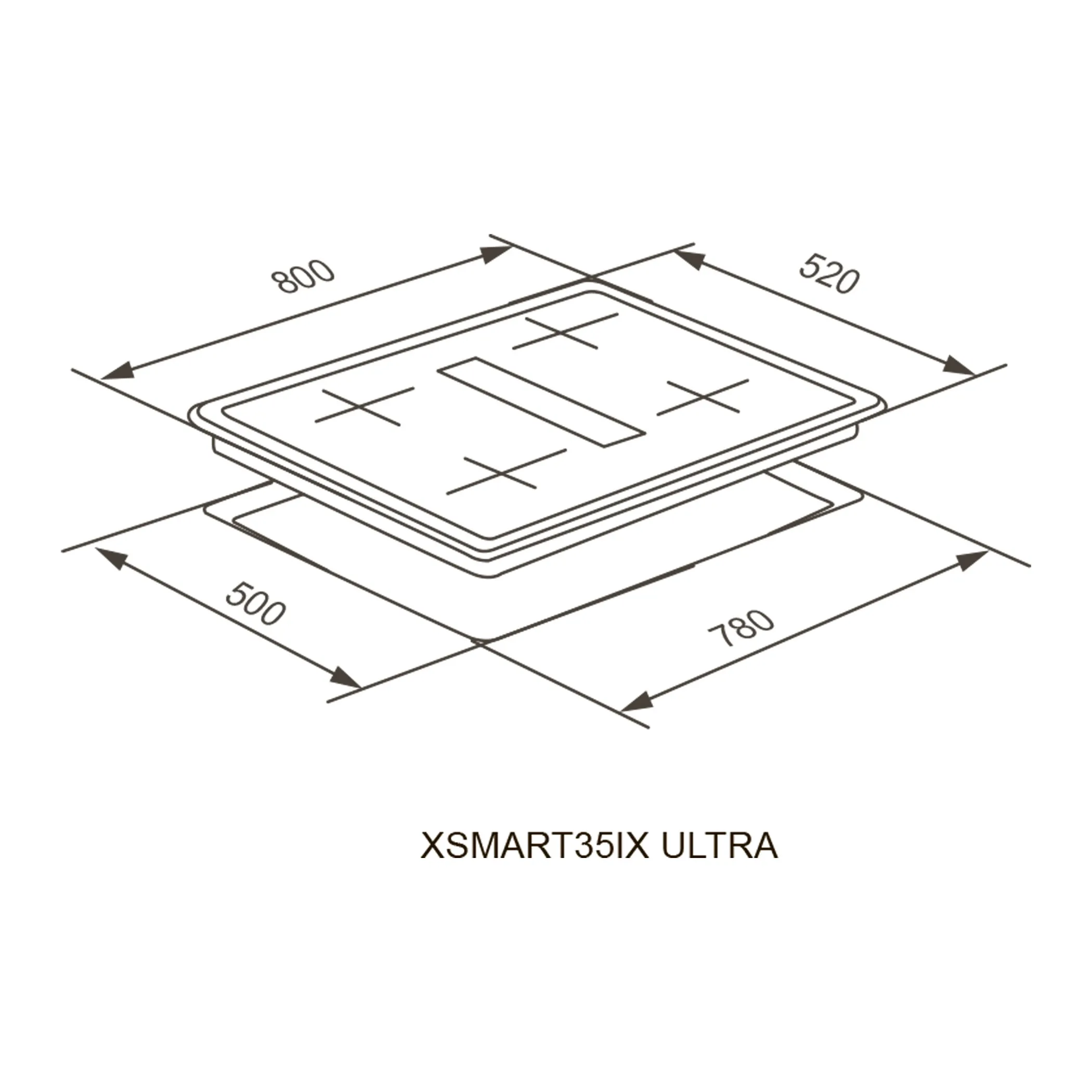 9168788 Индукционная варочная поверхность Meferi XSMART35IX ULTRA STDN-0001599 - Вид №19