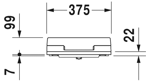 611200..2000300 Крышка биде для унитаза Duravit  - Вид №5