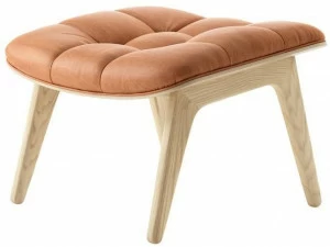 NORR11 Подставка для ног из дуба и кожи Mammoth