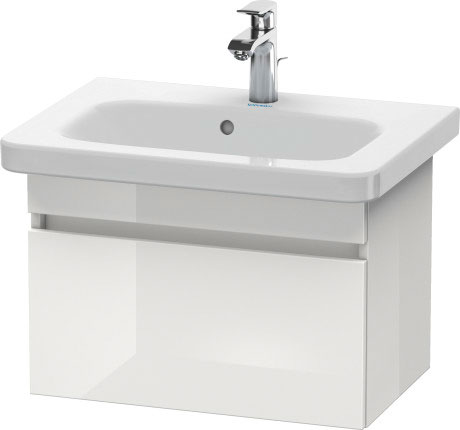 DS637901818 Тумбочка подвесная компакт DuraStyle #DS6379 580 x 368 мм Белый матовый, декор Duravit - Вид №1