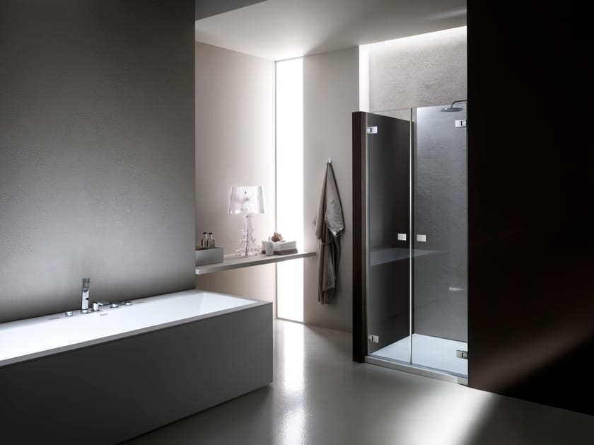 Стеклянная ниша душевая кабина с распашной дверью Provex Industrie X-Line ARCH-00022682