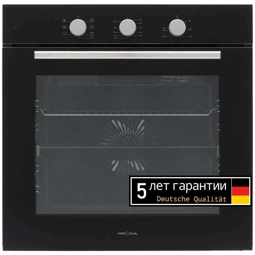 91742706 Электрический духовой шкаф Krona KROE090 59.5х59.5х56.7 см цвет черный STLM-0872150