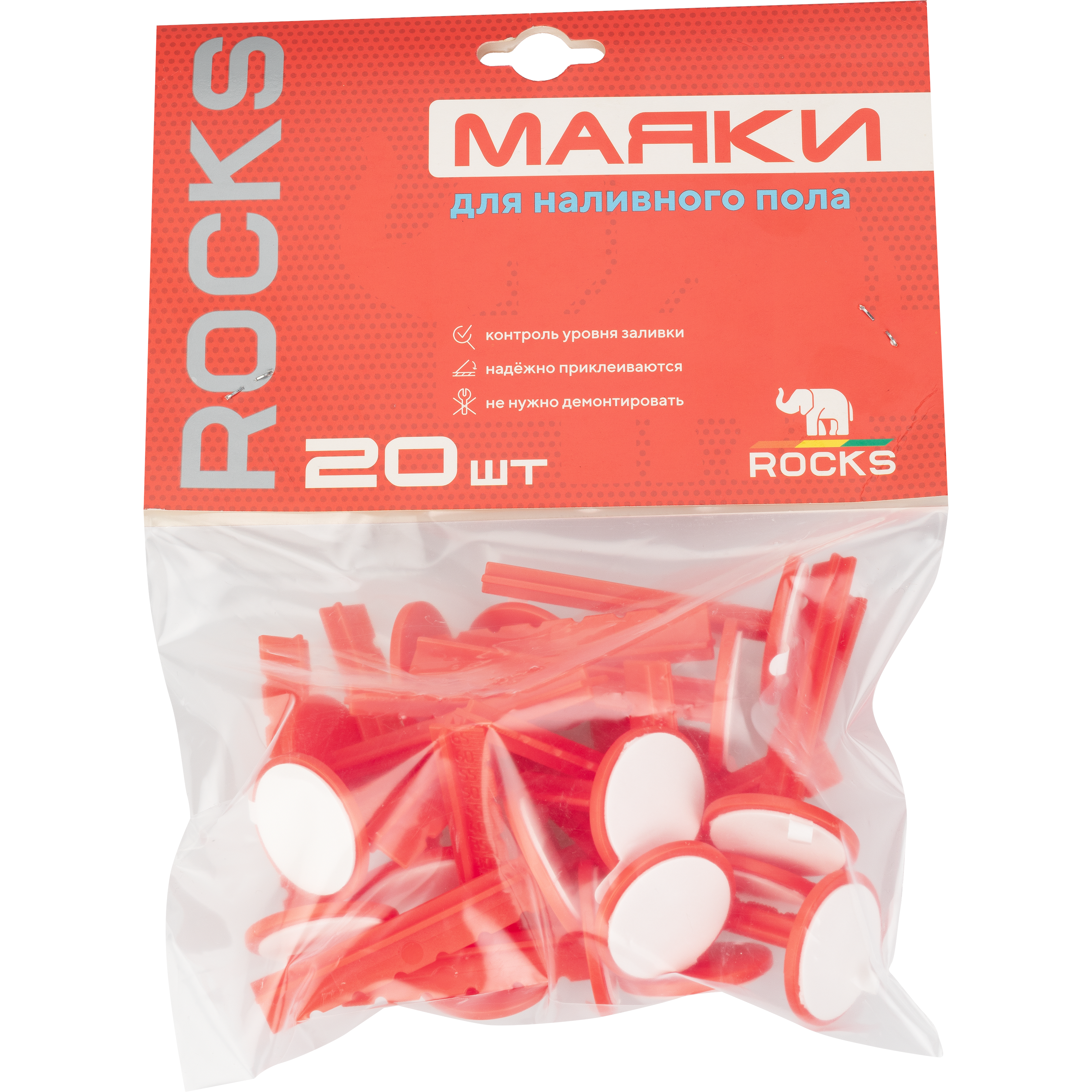 85498592 Маяки реперные для наливных полов Rocks 70 мм 20 шт. STLM-0063344 Santreyd  - Вид №1