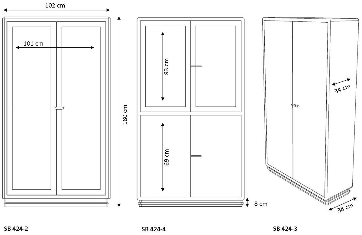 müller möbelfabrikation Витрина / офисный блок из стали Classic line Sb 424 - Вид №6
