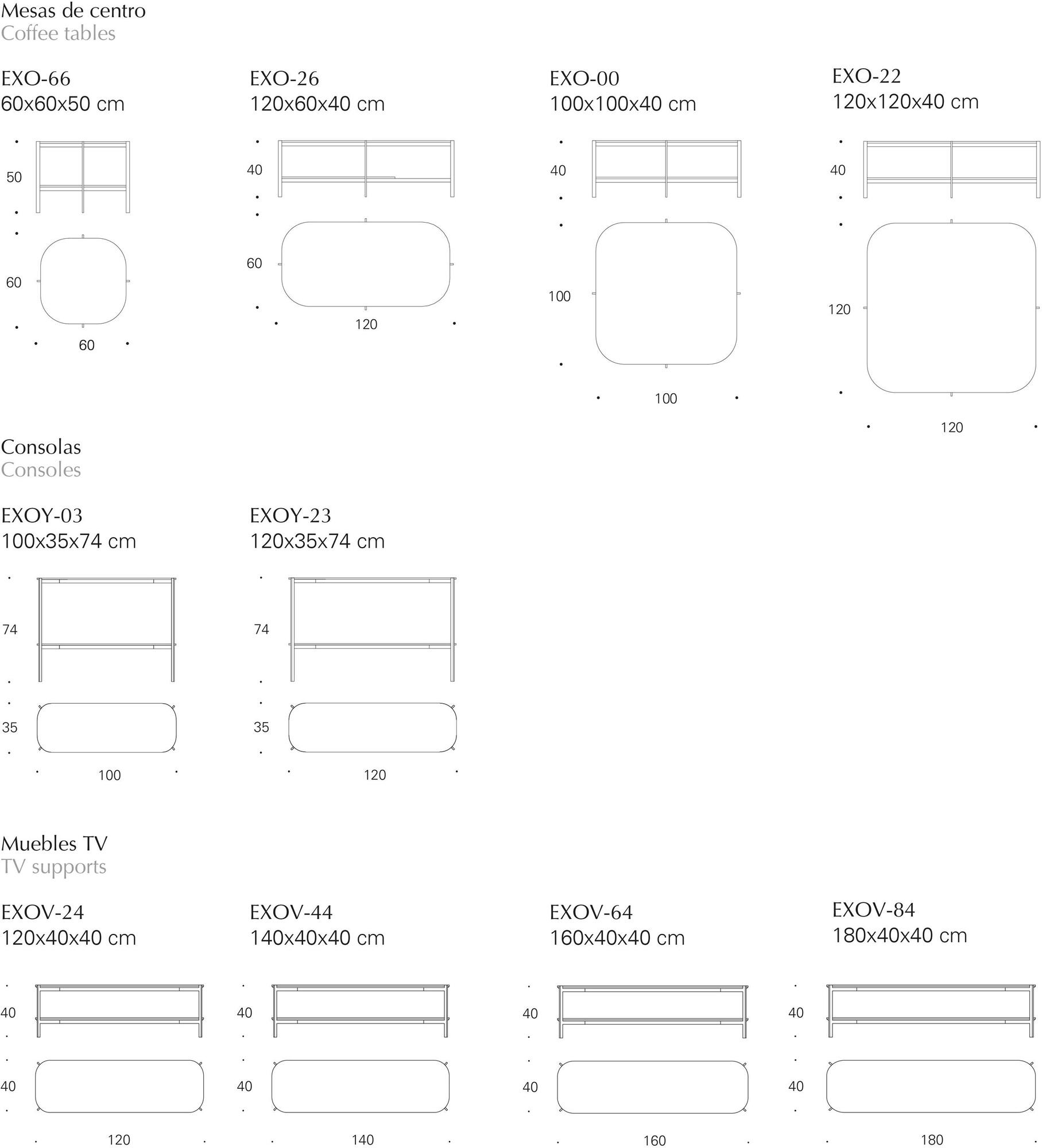 Kendo Mobiliario Низкая деревянная тумба под телевизор Exo sun-id-1459826 - Вид №4