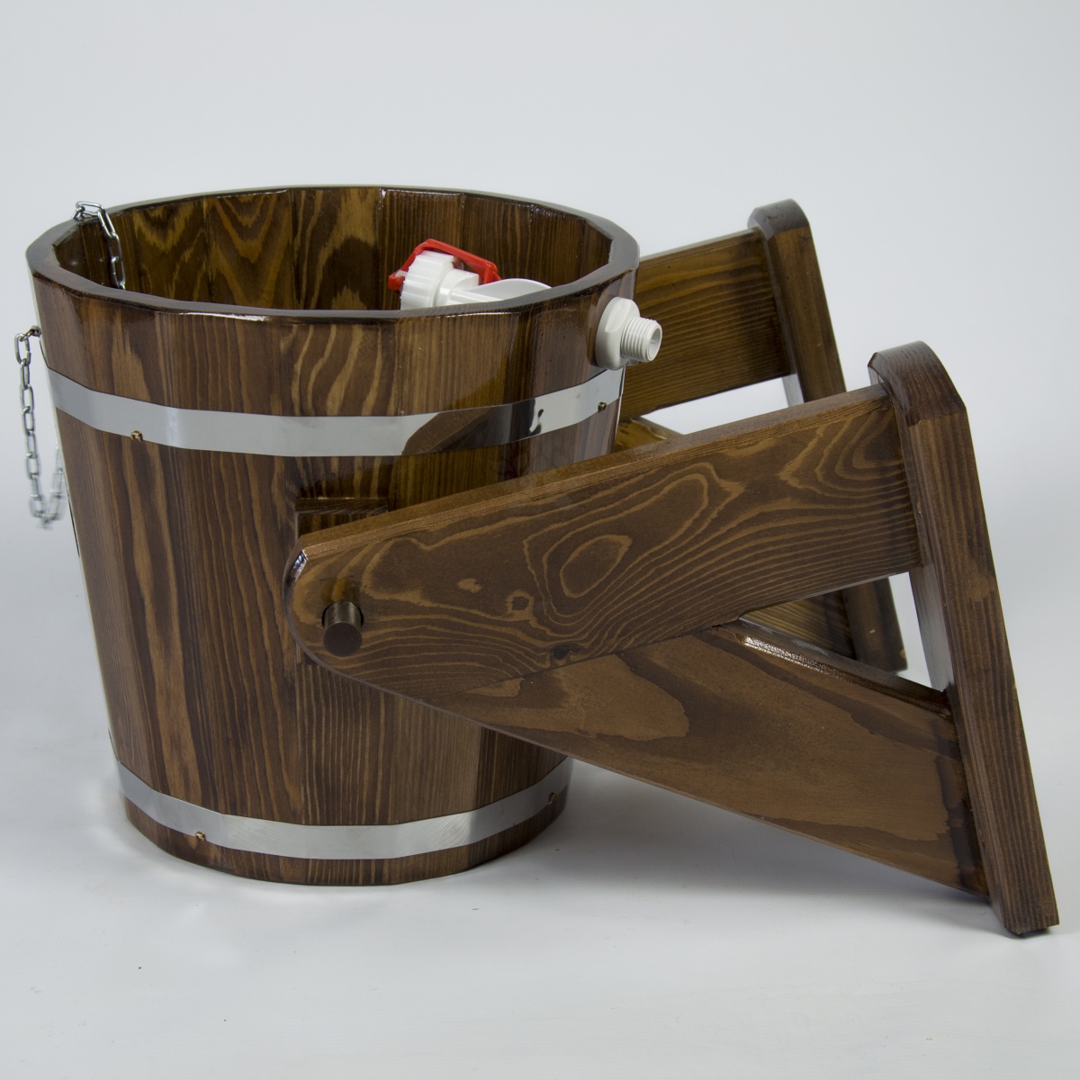 140 Обливное устройство из лиственницы 12 литров (лиственница морёная) Alyarus  - Вид №4