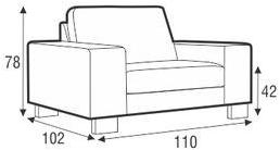 Sits Кресло с обивкой из ткани с подлокотниками Quattro sun-id-1453482 - Вид №2