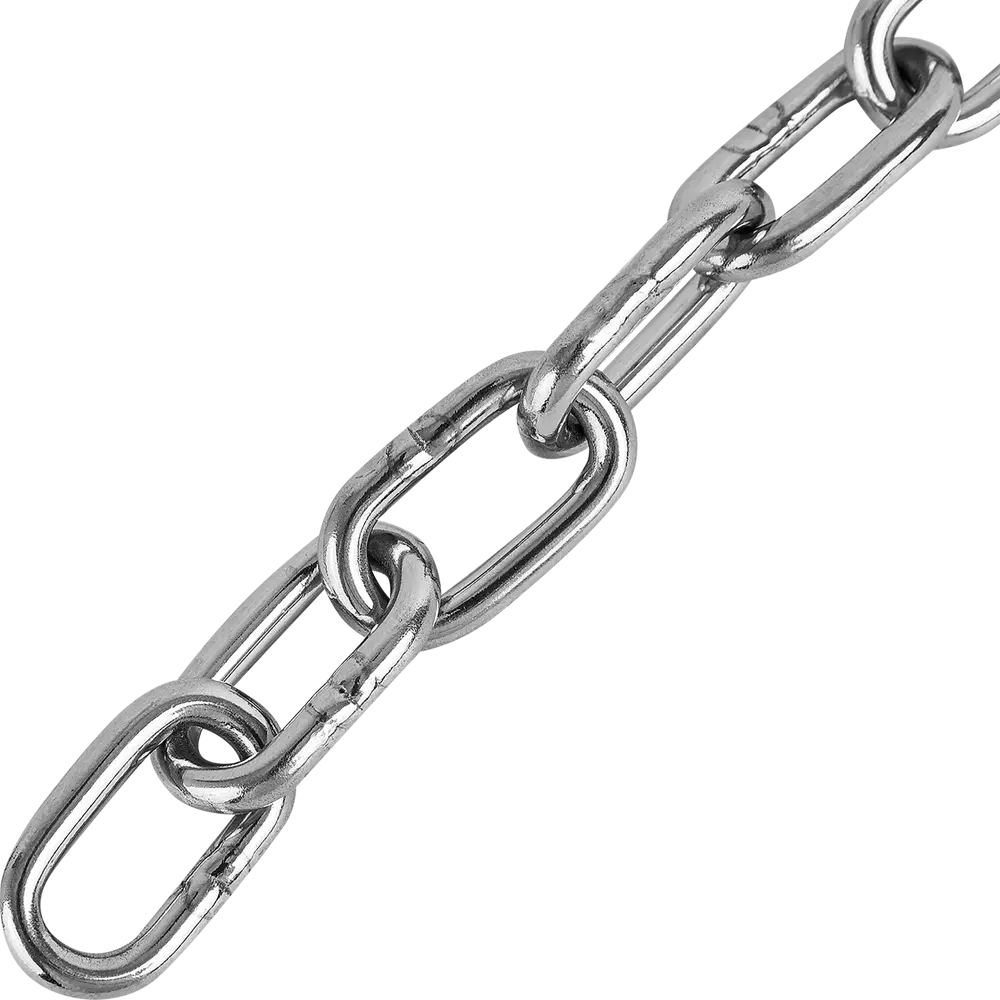 Цепь Standers DIN 766 4 мм короткое звено 5 м сталь нержавеющая STLM-2124856