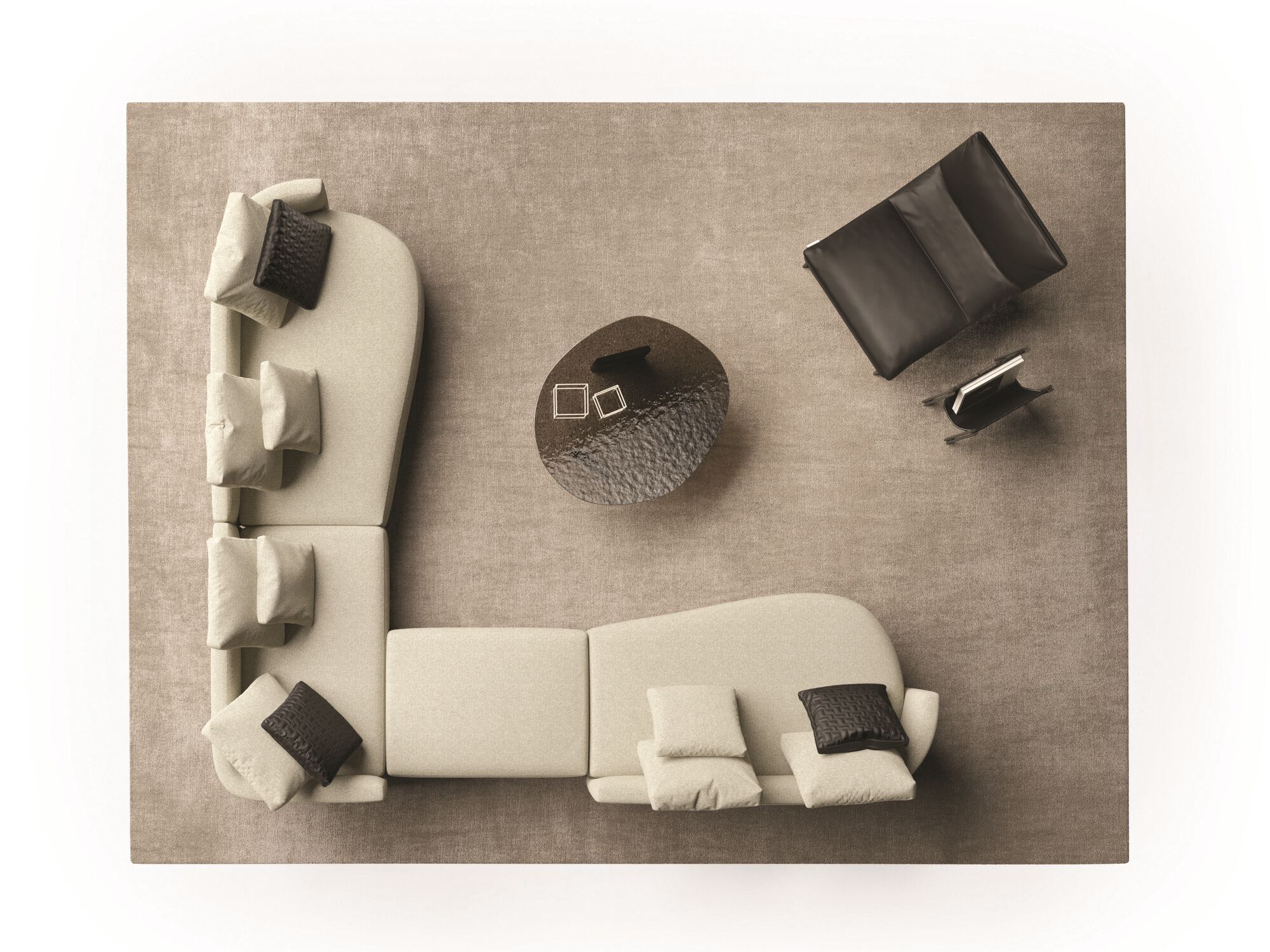 Модульный тканевый диван MisuraEmme Rosè ARCH-00066839 - Вид №6