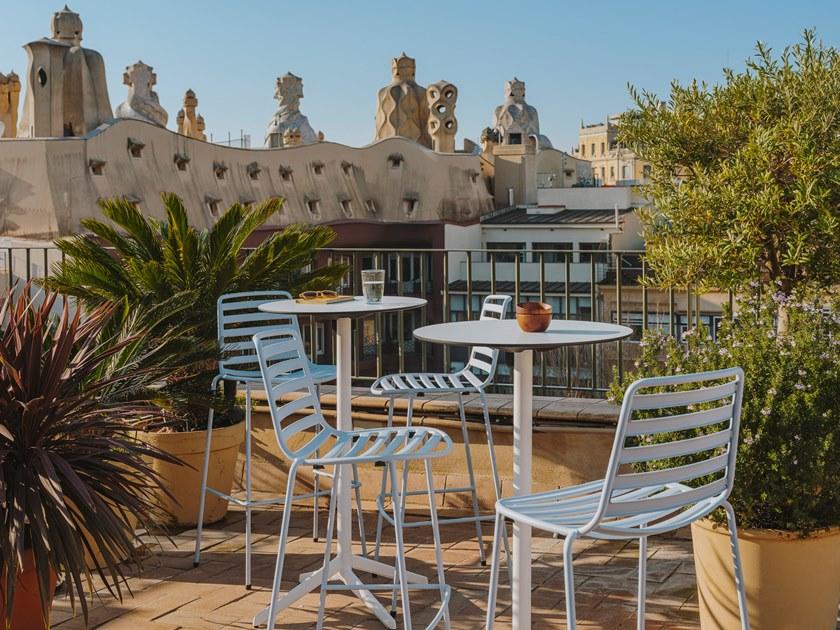 ENEA Садовый стул из стали с подставкой для ног Street sun-id-1502457 - Вид №7