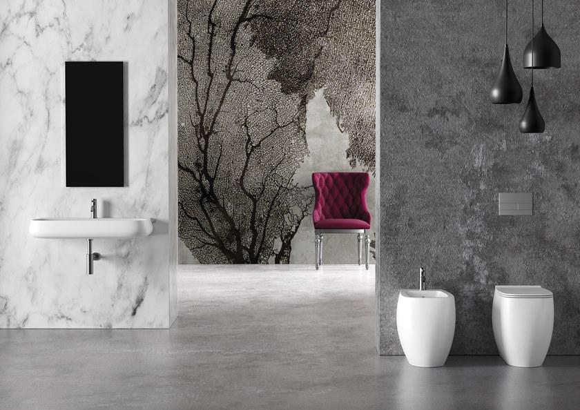 33110101.01 Биде напольный 550х335х450 мм Alice Ceramica Nur Белый глянцевый - Вид №6