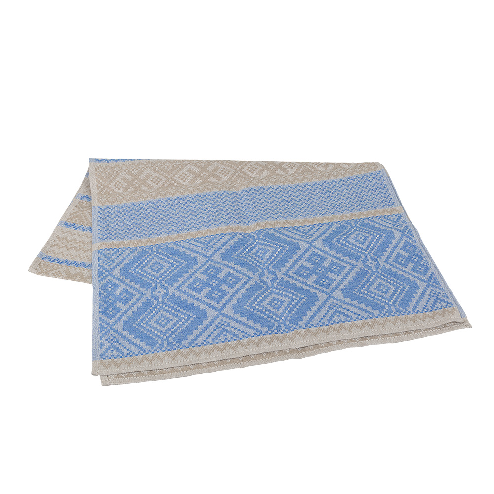 10С195 Рушник 500 мм 50 х 150 см №5 голубой (рис.146 торжество) Santreyd 