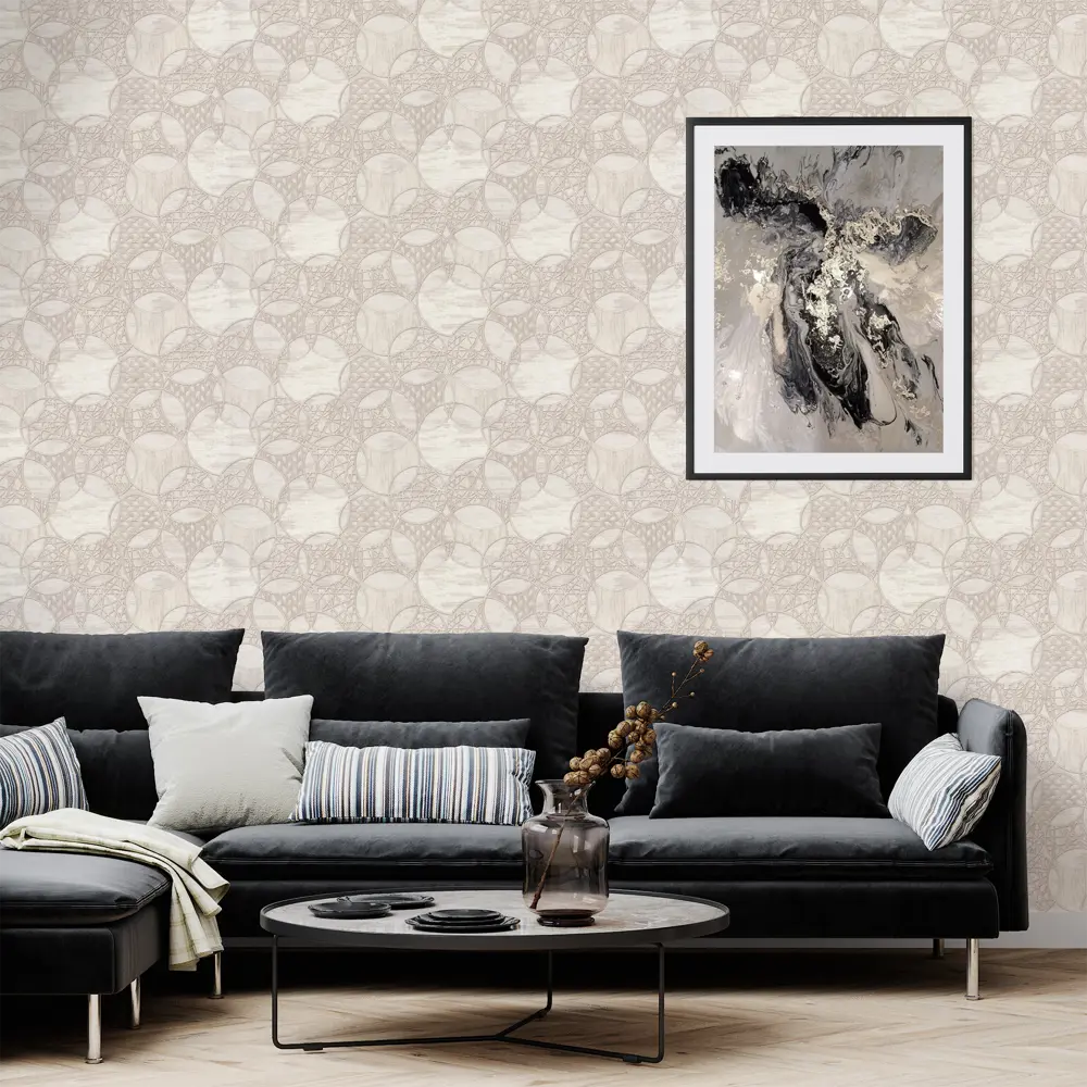 Обои виниловые Аспект Ру Сфера бежевые 1.06 м 70328-22 STLM-2023118 - Вид №2