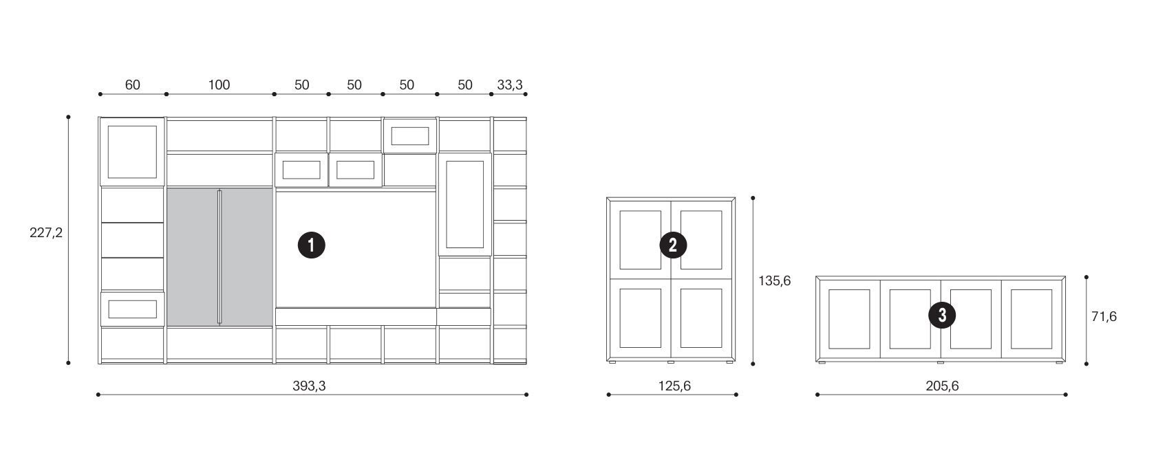 Оборудованная стена Giessegi день за днем ARCH-00077867 - Вид №4