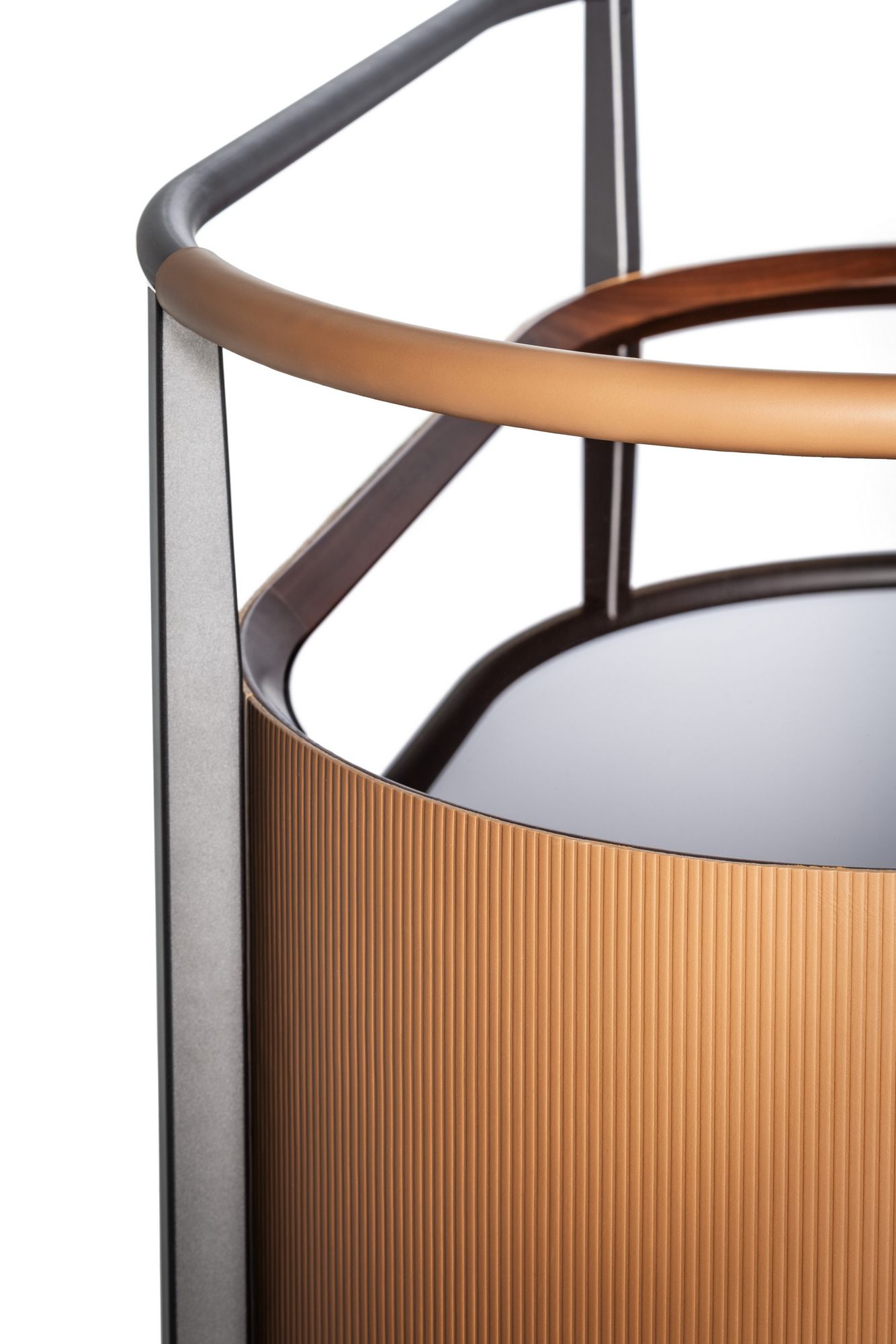 Тележка для еды с кожаным покрытием Poltrona Frau коллекция-мебель и аксессуары ARCH-00140265 - Вид №3